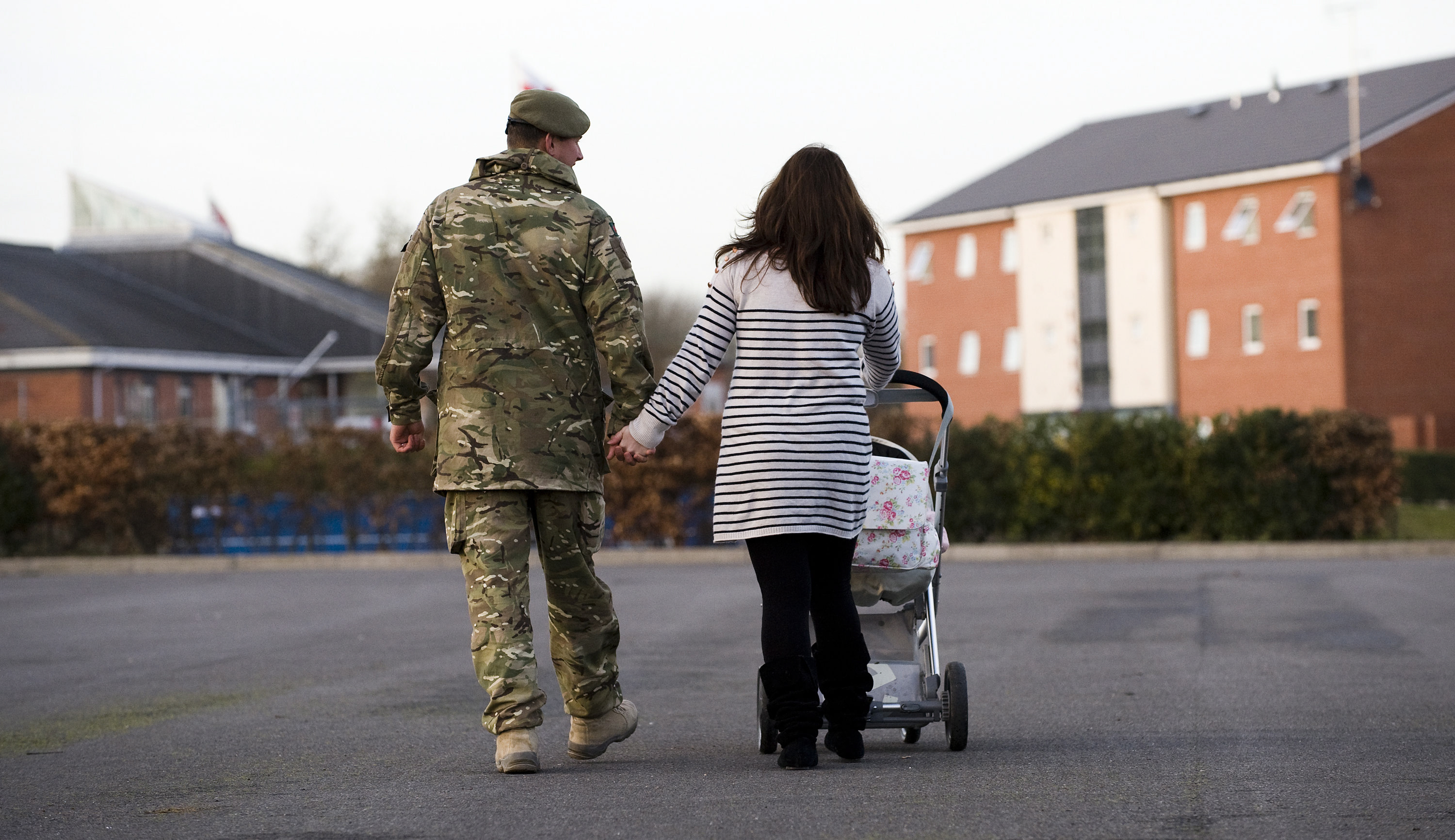 Soldiers from B Company 2nd Battalion The Royal Welsh return home to their base in Tidworth.
